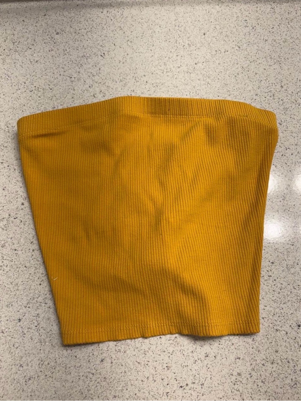 Papaya Mustard Tube Top